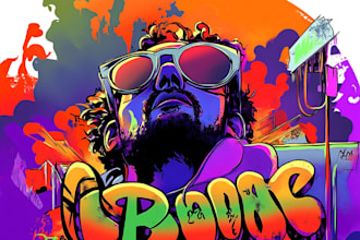 draw graffiti designs murals and wall art or skateboards