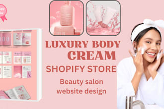 create a skincare shopify store beauty website cosmetics,beauty website