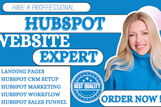 create a personalize hubspot website landing page and blog template