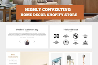 build home decor shopify store home accessories website furniture store