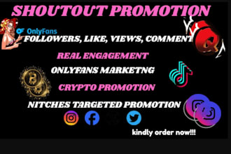 shoutout x marketing, tiktok follower ,ig,twitter dms,website,onlyfans marketing