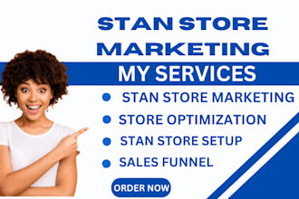 do stan store marketing, stan store design