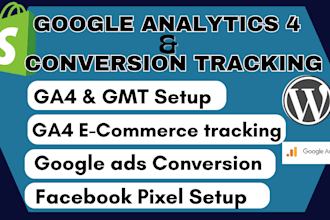 setup shopify google analytics conversion tracking face book pixel setup