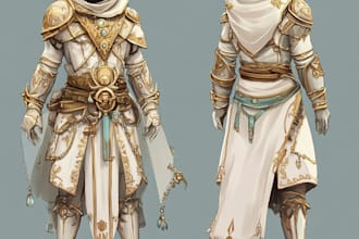 create game character art in unique style