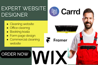 design wix cleaning website office wix cleaning website wix booking website