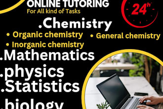 be your math, physics, chemistry,bio and statistics tutor