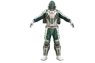 3d scifi game character, 4k texture, robot, cyberpunk, ue5 rig for game, cyborg