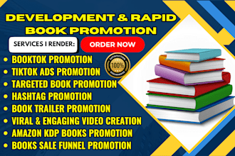 booktok promotion rank tiktok video amazon kdp ebook marketing book advertising