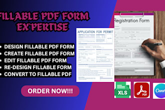 create fillable form design and adobe PDF interactive form and your pdf form