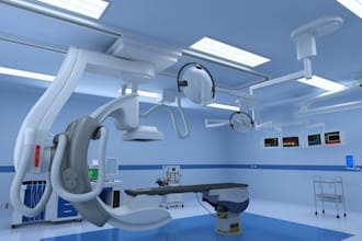 remodel 3d cgi model for hospital,surgery room,medical operating room, d5 render