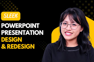 make sleek powerpoint presentation slides design