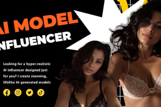 create an ai influencer for instagram, your product or brand