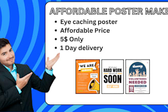 design banners, flyers and posters within your budget