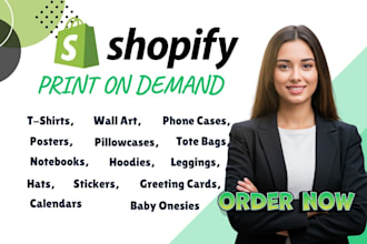 create shopify print on demand store shopify printify teeinblue gelato etsy shop