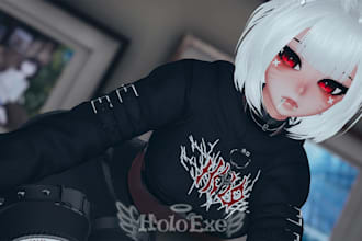 3d vrchat avatar furry avatar fursona avatar vr character model pc quest unity