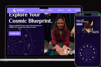 design spiritual tarot reading website booking consultation website love reading