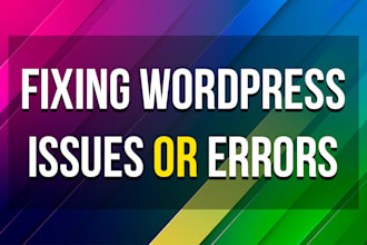 fix wordpress issue or error