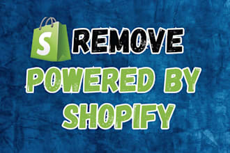 remove powered by shopify, do store audit