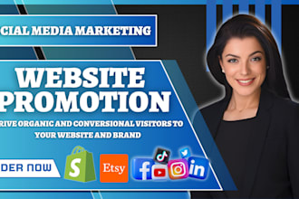 do organic website promotion to boost website traffic, shopify marketing sales