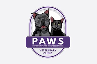 design spay neuter veterinary clinic logo