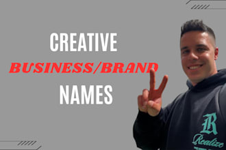 brainstorm creative business names