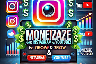 monetize instagram page, share link and content to grow page