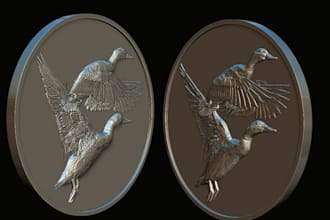 sculpt custom 3d coin model, 3d bas relief, medalion cnc design printable coin