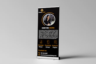 design professional rollup banner designs for marketing success