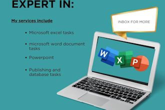 do advanced excel and powerpoint tasks for you