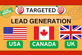 provide targeted email list of USA, UK and canada
