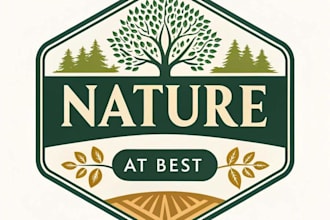 design super unique classic embodies nature inspired logo