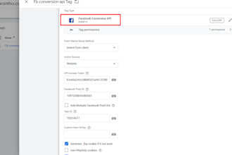 setup advanced conversion API, ga4 with GTM