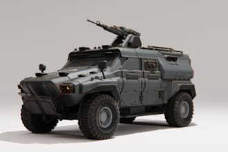 build 3d buggy military vehicle,armor tank sculptor,3d simrace game asset,uvwarp