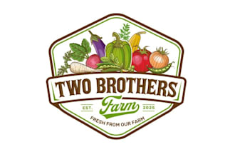 design awesome vegetable gardening logo
