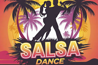 do outstanding salsa dance event flyer design