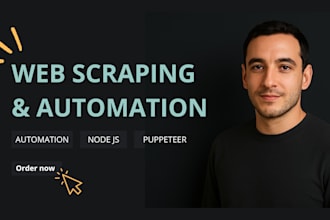 do web scraping and automation with puppeteer and node js