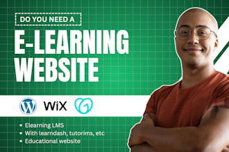 build interactive elearning, educational, lms, online course wordpress website