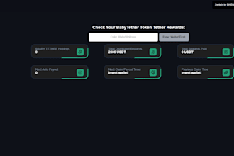 build a reward token dashboard for ethereum bsc polygon