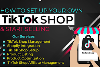 manage your tiktok shop listings, affiliate plan, and boost sales