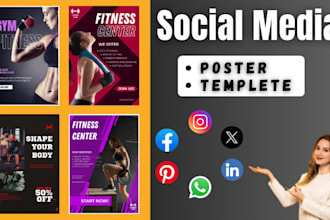 design social media creative posts and templates