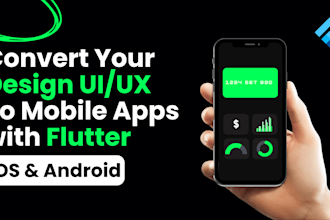 slice your UI design into a pixel perfect flutter mobile app