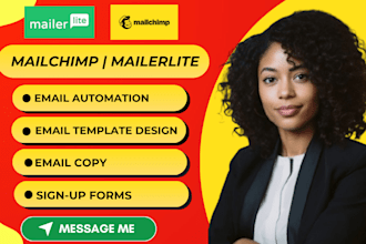 create mailerlite mailchimp newsletter, email copy, email marketing strategy