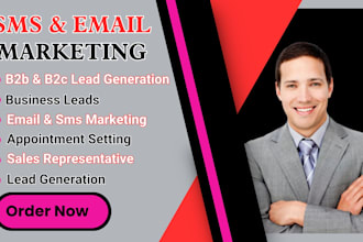 do sales representative, linkedin leads, sales closer, email and sms campaign