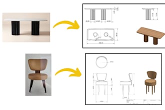 turn your sketch into realistic 3d and 2d furniture models