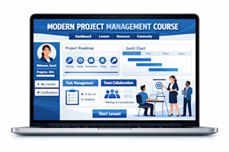 create project management course training manual PPT and coaching program