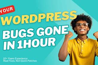 fix wordpress errors, bugs and issues within an hour