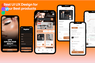 design UI UX mobile app wireframe banners ad mockup website for you