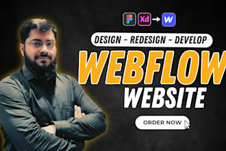 design or develop webflow website, webflow expert, figma to webflow