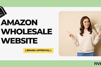 create amazon wholesale website and assist brand approval