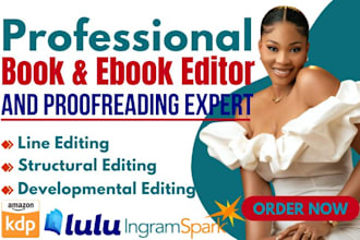 do book and ebook proofreading and developmental editing for fiction non fiction
